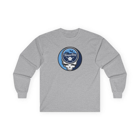 Grateful Dead - Tampa Bay Rays Classic Stealie Long Sleeve Tee - MLB - StealieShop
